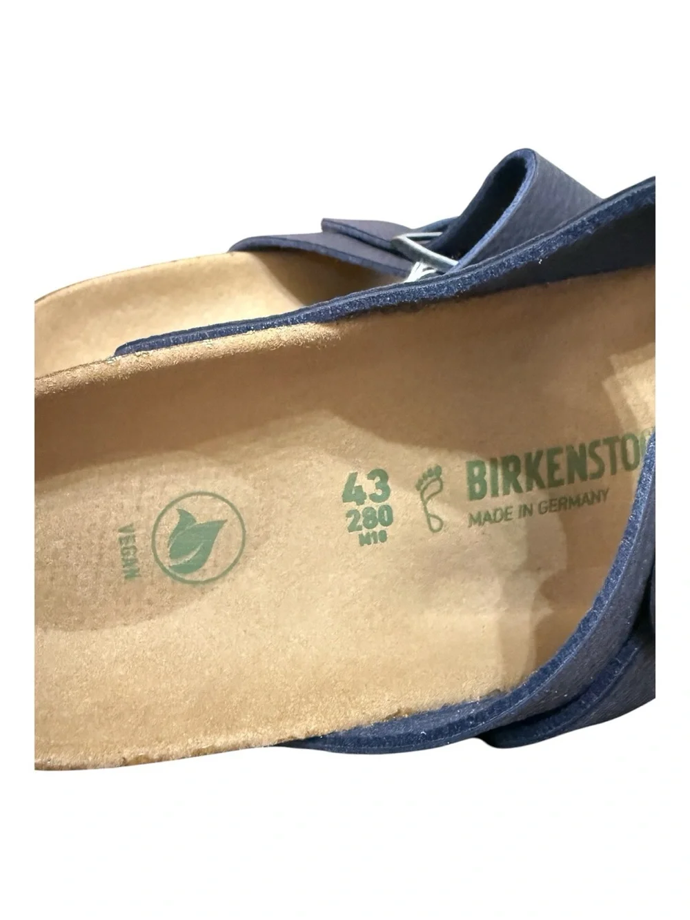 Birkenstock Arizona Desert Dust Indigo Blue Vegan Sandals Men’s 10 NIB